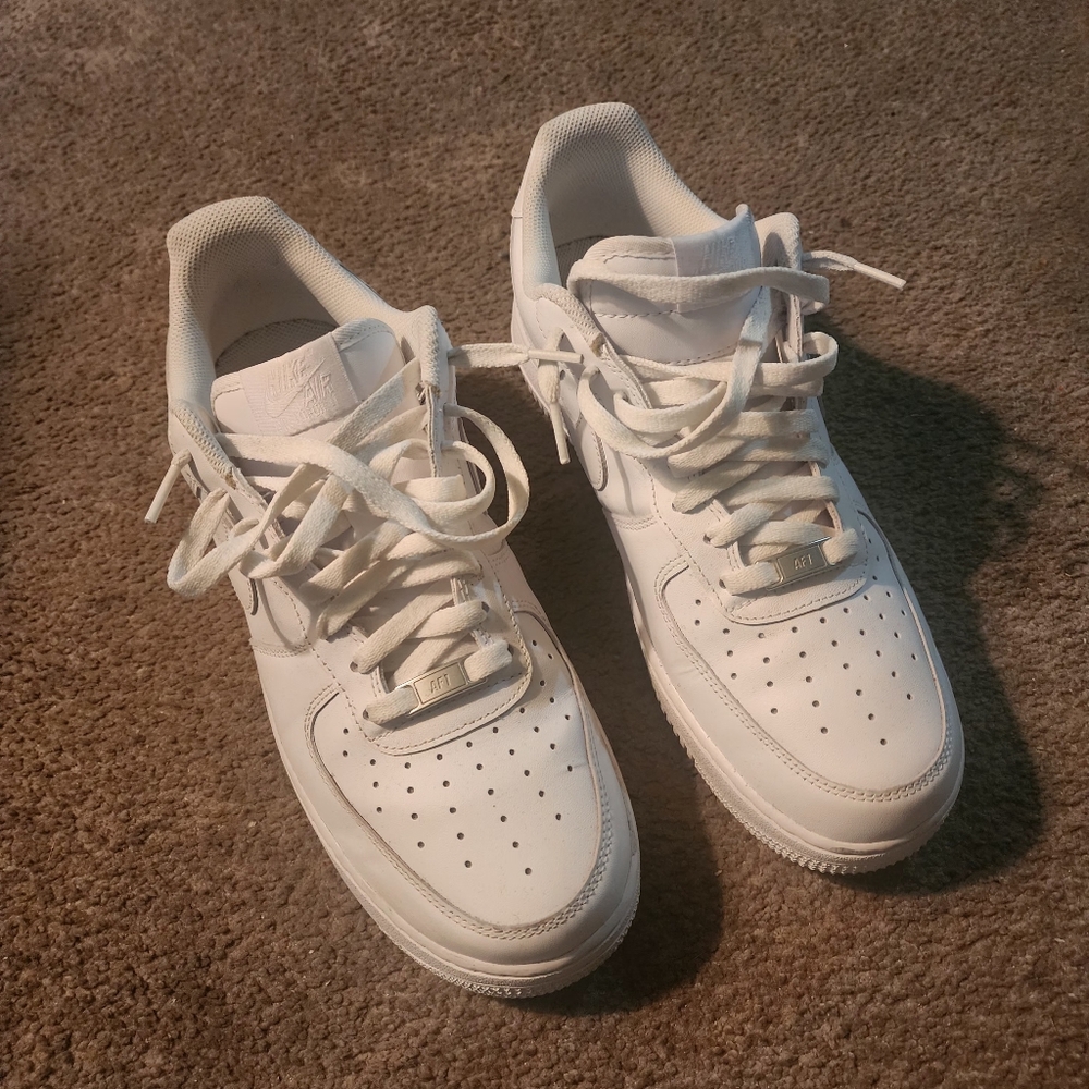 Mene all white Air force 1,s Size 11.5